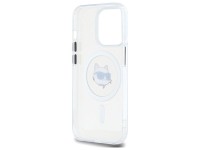 Capa MagSafe Karl Lagerfeld IML Metal Choupette Head para iPhone 14 Pro - Branca Capa MagSafe Karl Lagerfeld IML Metal Choupette Head para iPhone 14 Pro - Branca