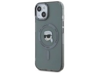 Karl Lagerfeld KLHMP15SHLSKIK iPhone 15 6.1" black/black hardcase IML Metal Karl Head MagSafe