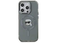 Funda rígida negra Karl Lagerfeld KLHMP15XHLSKIK para iPhone 15 Pro Max de 6,7" con IML Metal y cabe Funda rígida negra Karl Lagerfeld KLHMP15XHLSKIK para iPhone 15 Pro Max de 6,7" con IML Metal y cabe