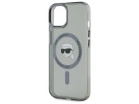 Karl Lagerfeld KLHMP15SHLSKIK iPhone 15 6.1" black/black hardcase IML Metal Karl Head MagSafe