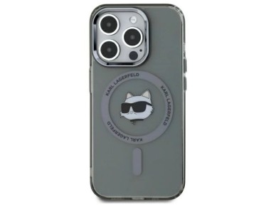 Karl Lagerfeld KLHMP15XHLSCHK iPhone 15 Pro Max 6.7" black/black hardcase IML Metal Choupette Head M Karl Lagerfeld KLHMP15XHLSCHK iPhone 15 Pro Max 6.7" black/black hardcase IML Metal Choupette Head M