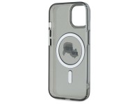 Karl Lagerfeld KLHMP15SHLSKCK iPhone 15 6.1" capa r�gida preta/preta IML Metal Karl&Choupette Head M