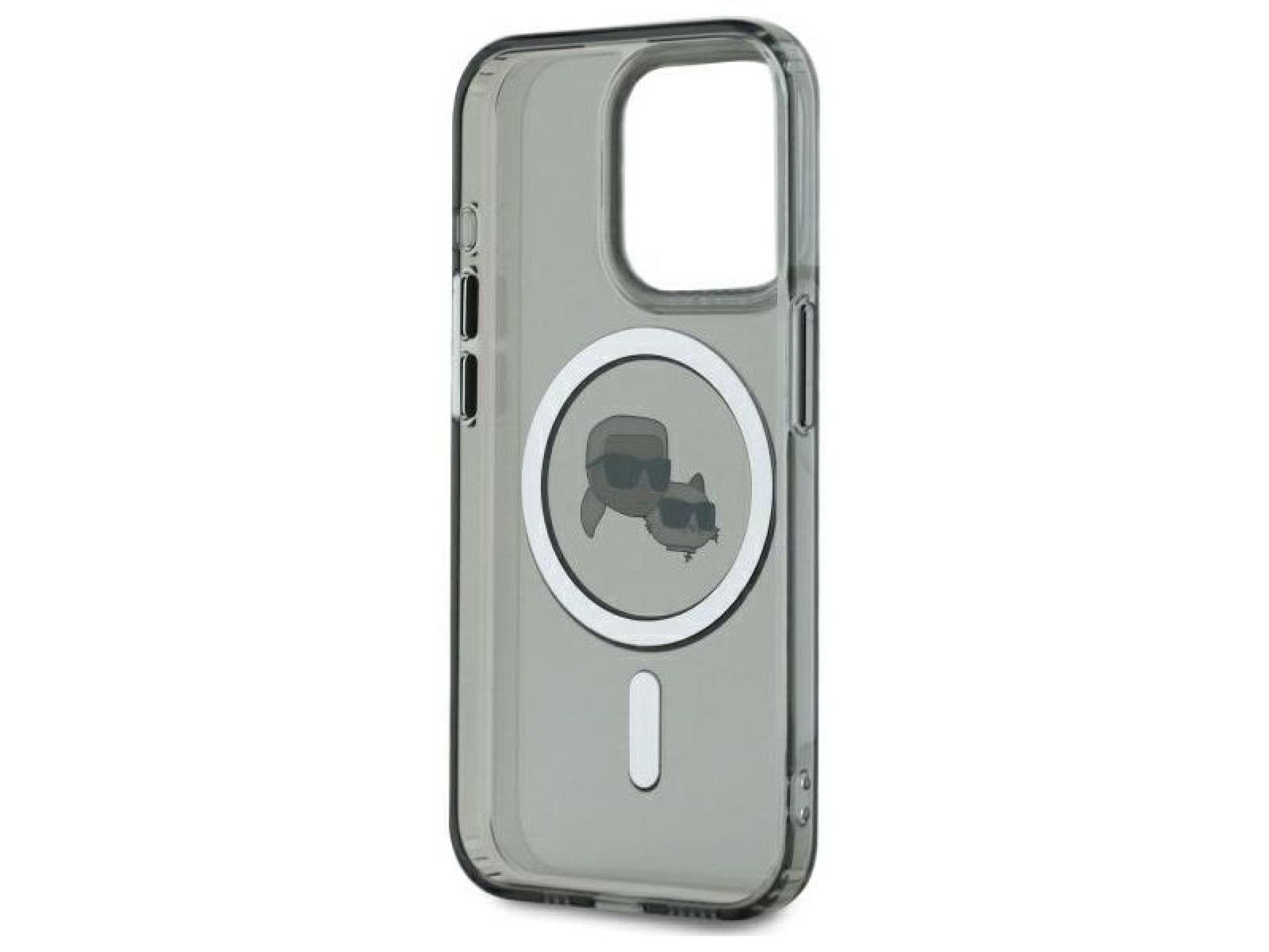 Capa rígida preta/preta Karl Lagerfeld KLHMP15XHLSKCK para iPhone 15 Pro Max 6.7