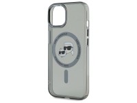 Karl Lagerfeld KLHMP15SHLSKCK iPhone 15 6.1" capa r�gida preta/preta IML Metal Karl&Choupette Head M