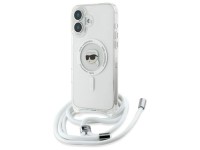 Funda bandolera Karl Lagerfeld IML Karl Head MagSafe para iPhone 16 - Transparente Funda bandolera Karl Lagerfeld IML Karl Head MagSafe para iPhone 16 - Transparente