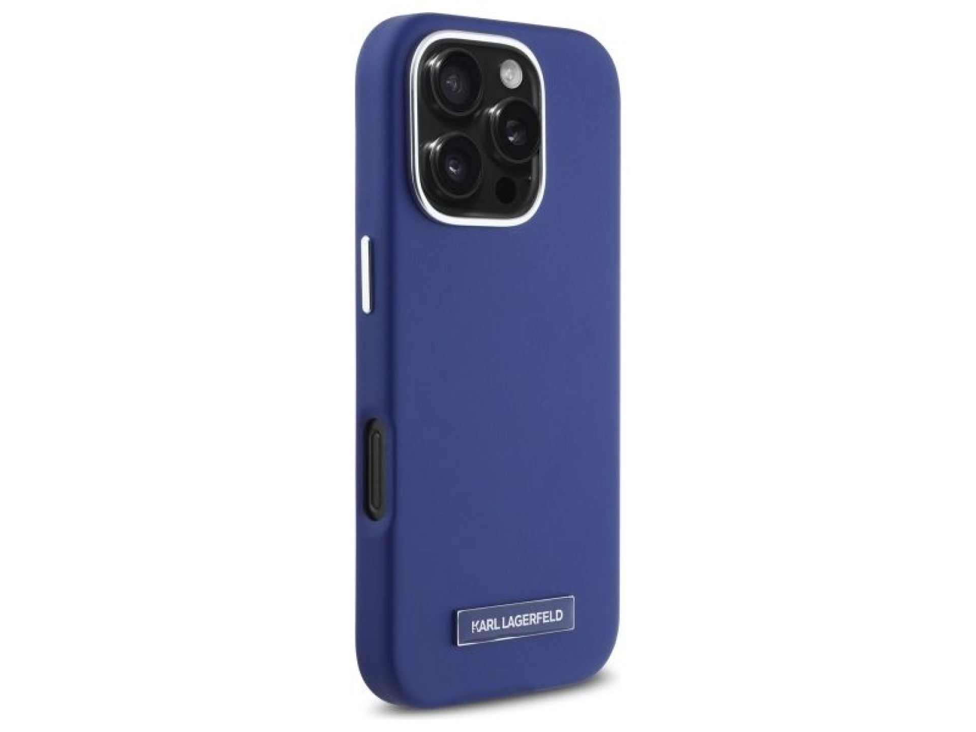 Funda Karl Lagerfeld FW Metal Plate MagSafe para iPhone 16 Pro Max - Azul