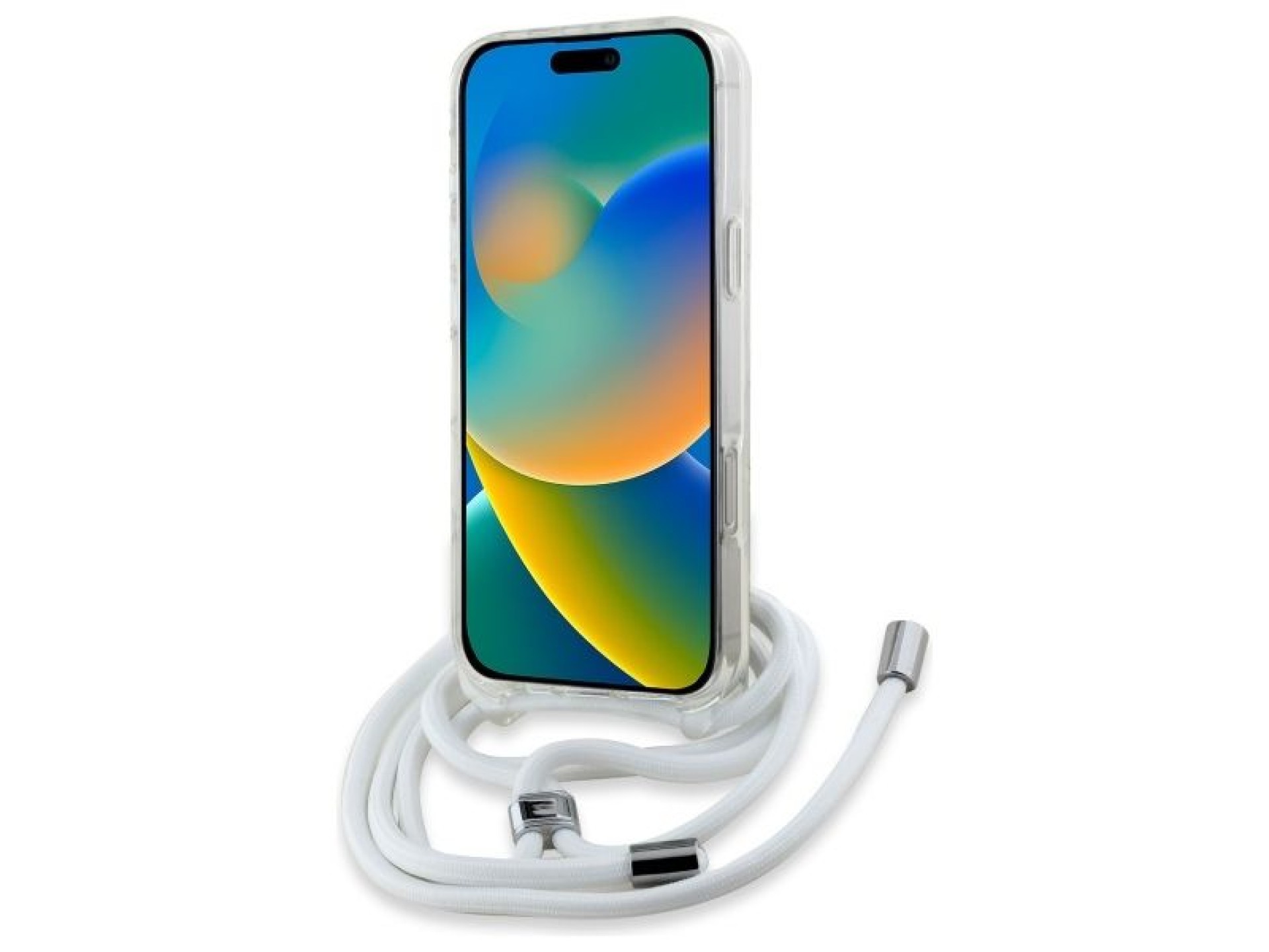 Funda bandolera Karl Lagerfeld IML Karl Head MagSafe para iPhone 16 Pro Max - Transparente