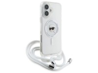 Funda bandolera Karl Lagerfeld IML Karl Head MagSafe para iPhone 16 - Transparente Funda bandolera Karl Lagerfeld IML Karl Head MagSafe para iPhone 16 - Transparente