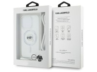 Funda bandolera Karl Lagerfeld IML Karl Head MagSafe para iPhone 16 Pro Max - Transparente Funda bandolera Karl Lagerfeld IML Karl Head MagSafe para iPhone 16 Pro Max - Transparente