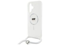 Funda bandolera Karl Lagerfeld IML Karl Head MagSafe para iPhone 16 - Transparente Funda bandolera Karl Lagerfeld IML Karl Head MagSafe para iPhone 16 - Transparente