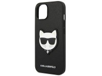 Funda Karl Lagerfeld Saffiano Choupette Head Patch para iPhone 14 Plus - Negra Funda Karl Lagerfeld Saffiano Choupette Head Patch para iPhone 14 Plus - Negra