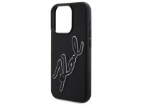 Karl Lagerfeld 3D Rubber Signature Case for iPhone 15 Pro - Black Karl Lagerfeld 3D Rubber Signature Case for iPhone 15 Pro - Black