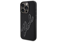 Karl Lagerfeld 3D Rubber Signature Case for iPhone 15 Pro - Black Karl Lagerfeld 3D Rubber Signature Case for iPhone 15 Pro - Black