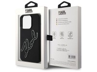 Funda de goma 3D con la firma de Karl Lagerfeld para iPhone 15 Pro Max - Negra Funda de goma 3D con la firma de Karl Lagerfeld para iPhone 15 Pro Max - Negra