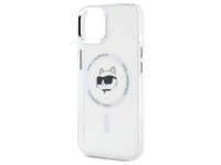 Funda Karl Lagerfeld IML Metal Choupette Head MagSafe para iPhone 15 - Blanca Funda Karl Lagerfeld IML Metal Choupette Head MagSafe para iPhone 15 - Blanca