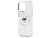 Capa MagSafe Karl Lagerfeld IML Metal Choupette Head para iPhone 15 Pro - Branca Capa MagSafe Karl Lagerfeld IML Metal Choupette Head para iPhone 15 Pro - Branca