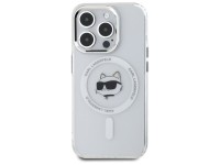 Capa MagSafe Karl Lagerfeld IML Metal Choupette Head para iPhone 15 Pro - Branca Capa MagSafe Karl Lagerfeld IML Metal Choupette Head para iPhone 15 Pro - Branca