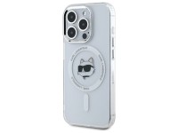 Capa MagSafe Karl Lagerfeld IML Metal Choupette Head para iPhone 15 Pro - Branca Capa MagSafe Karl Lagerfeld IML Metal Choupette Head para iPhone 15 Pro - Branca