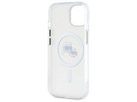 Capa MagSafe Karl Lagerfeld IML Metal Karl&Choupette Head para iPhone 15 - Branca Capa MagSafe Karl Lagerfeld IML Metal Karl&Choupette Head para iPhone 15 - Branca