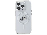 Capa MagSafe Karl Lagerfeld IML Metal Karl&Choupette Head para iPhone 15 Pro Max - Branca Capa MagSafe Karl Lagerfeld IML Metal Karl&Choupette Head para iPhone 15 Pro Max - Branca