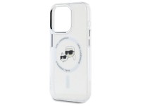 Capa MagSafe Karl Lagerfeld IML Metal Karl&Choupette Head para iPhone 15 Pro - Branca Capa MagSafe Karl Lagerfeld IML Metal Karl&Choupette Head para iPhone 15 Pro - Branca