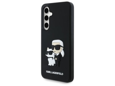 Karl Lagerfeld 3D Rubber Karl&Choupette Case for Samsung Galaxy S24 FE - Black Karl Lagerfeld 3D Rubber Karl&Choupette Case for Samsung Galaxy S24 FE - Black