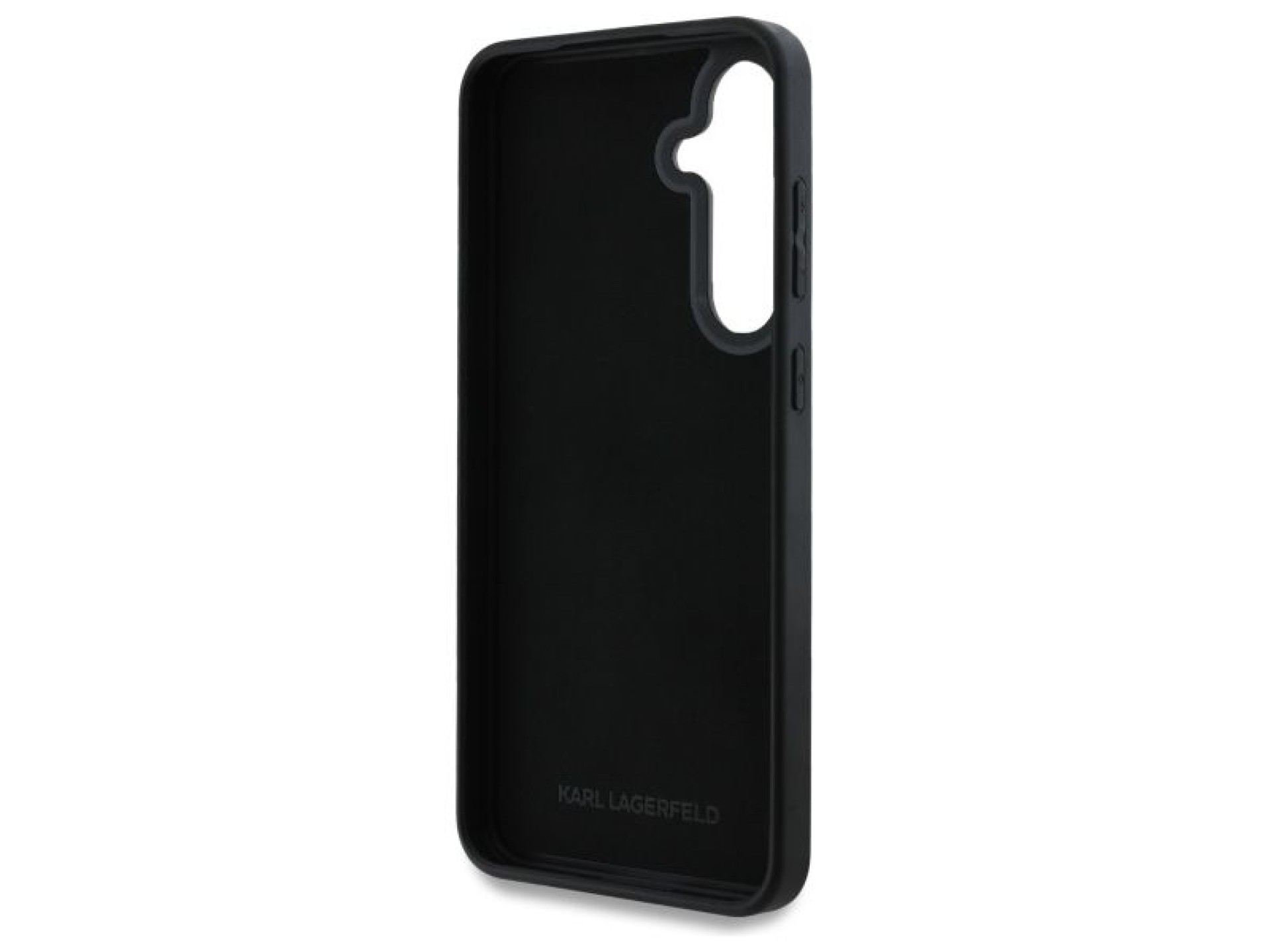 Capa Karl Lagerfeld 3D de borracha Karl&Choupette para Samsung Galaxy S24 FE - Preta