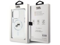 Capa MagSafe Karl Lagerfeld IML Metal Karl&Choupette Head para iPhone 15 Pro Max - Branca Capa MagSafe Karl Lagerfeld IML Metal Karl&Choupette Head para iPhone 15 Pro Max - Branca