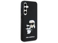 Capa Karl Lagerfeld 3D de borracha Karl&Choupette para Samsung Galaxy S24 FE - Preta Capa Karl Lagerfeld 3D de borracha Karl&Choupette para Samsung Galaxy S24 FE - Preta