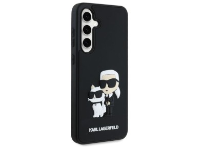 Karl Lagerfeld 3D Rubber Karl&Choupette Case for Samsung Galaxy S24 FE - Black Karl Lagerfeld 3D Rubber Karl&Choupette Case for Samsung Galaxy S24 FE - Black