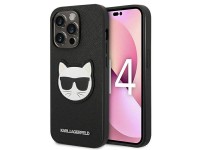 Karl Lagerfeld Saffiano Choupette Head Patch Case for iPhone 14 Pro - Black Karl Lagerfeld Saffiano Choupette Head Patch Case for iPhone 14 Pro - Black