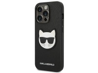 Karl Lagerfeld Saffiano Choupette Head Patch Case for iPhone 14 Pro - Black Karl Lagerfeld Saffiano Choupette Head Patch Case for iPhone 14 Pro - Black