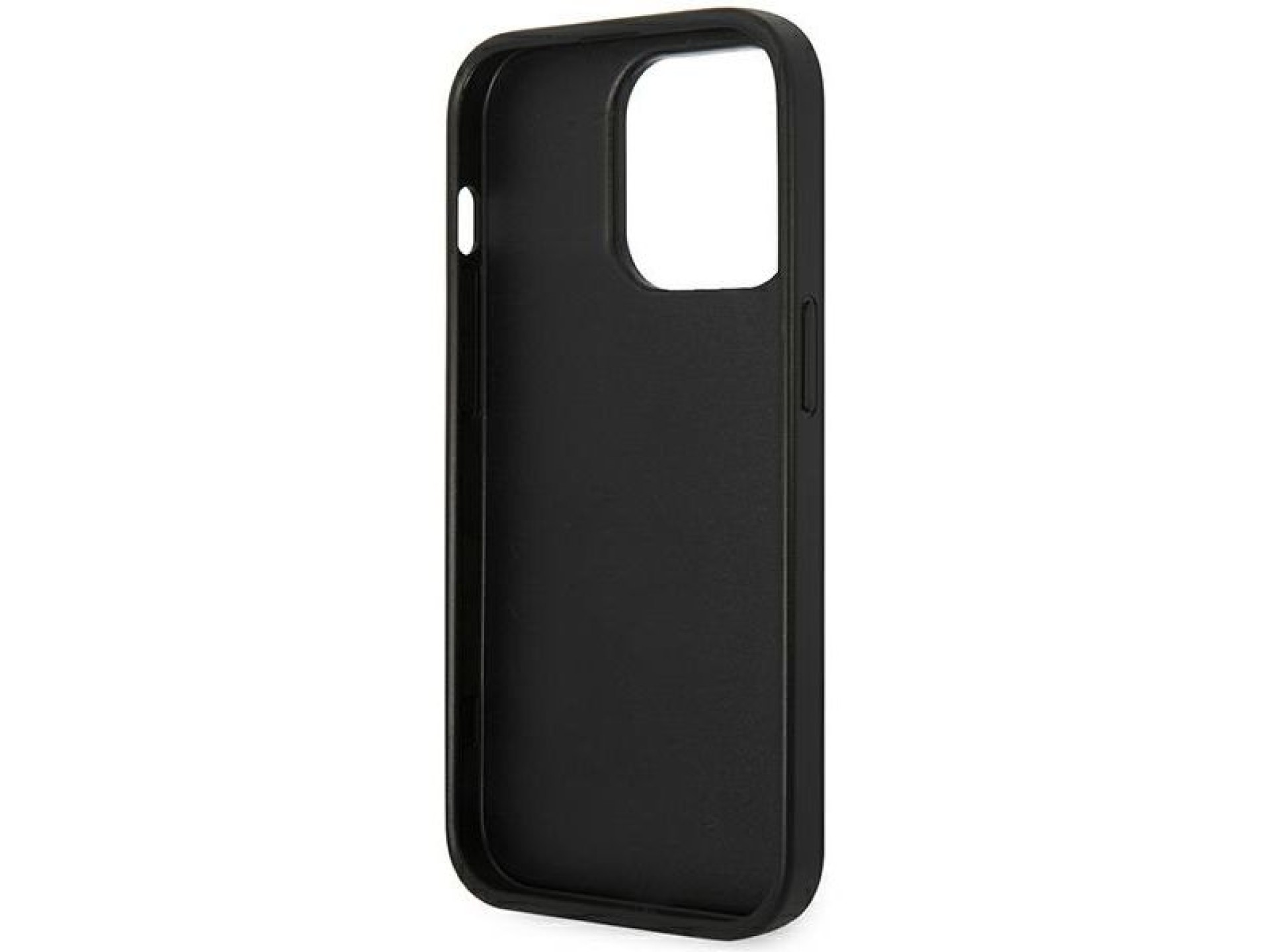 Karl Lagerfeld Saffiano Choupette Head Patch Case for iPhone 14 Pro - Black