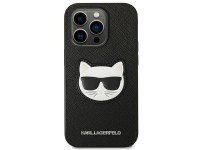 Capa Karl Lagerfeld Saffiano Choupette Head Patch para iPhone 14 Pro Max - Preta Capa Karl Lagerfeld Saffiano Choupette Head Patch para iPhone 14 Pro Max - Preta