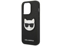 Capa Karl Lagerfeld Saffiano Choupette Head Patch para iPhone 14 Pro Max - Preta Capa Karl Lagerfeld Saffiano Choupette Head Patch para iPhone 14 Pro Max - Preta