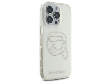 Karl Lagerfeld KLHCP16XHKHDCELT iPhone 16 Pro Max 6.9" transparent hardcase IML Rhinestones Karl Hea Karl Lagerfeld KLHCP16XHKHDCELT iPhone 16 Pro Max 6.9" transparent hardcase IML Rhinestones Karl Hea
