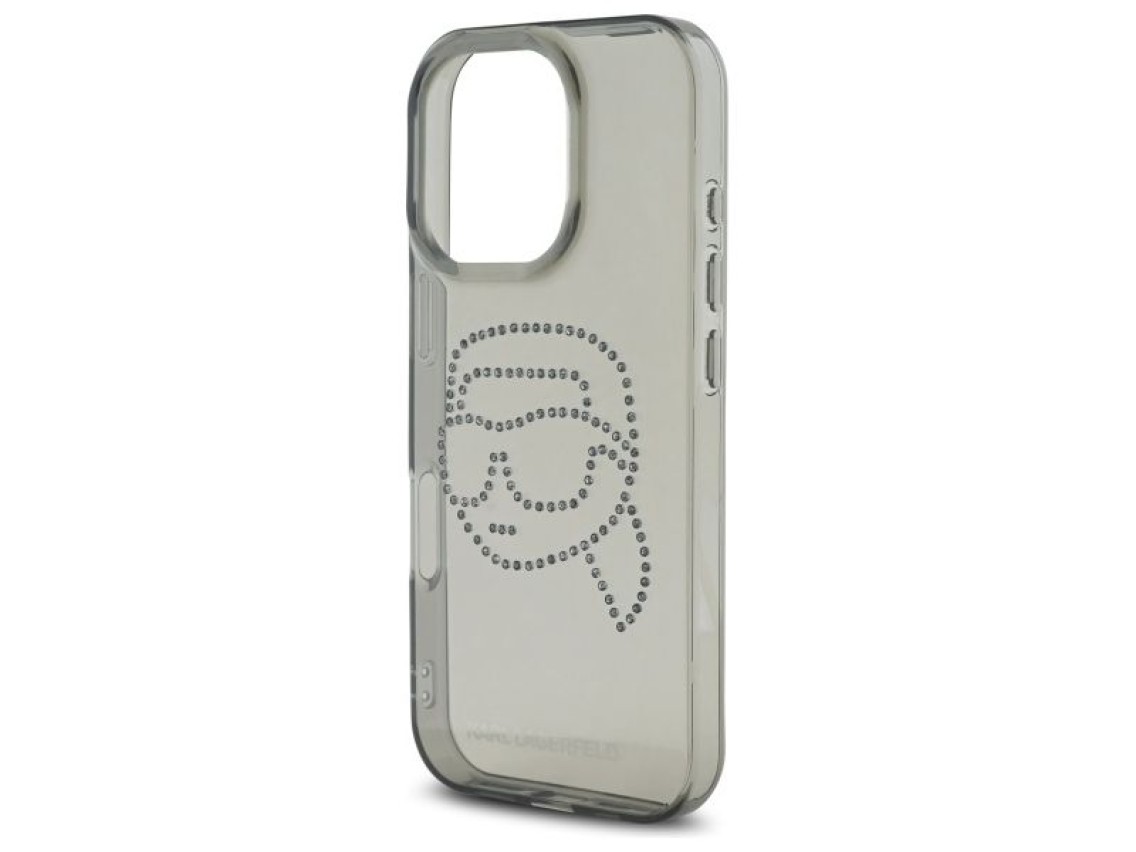 Karl Lagerfeld KLHCP16XHKHDCELK iPhone 16 Pro Max 6.9" black/black hardcase IML Rhinestones Karl Hea