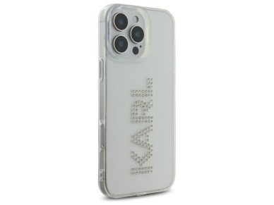 Funda rígida transparente Karl Lagerfeld KLHCP16XHKLSTDCT para iPhone 16 Pro Max de 6,9" con logotip Funda rígida transparente Karl Lagerfeld KLHCP16XHKLSTDCT para iPhone 16 Pro Max de 6,9" con logotip