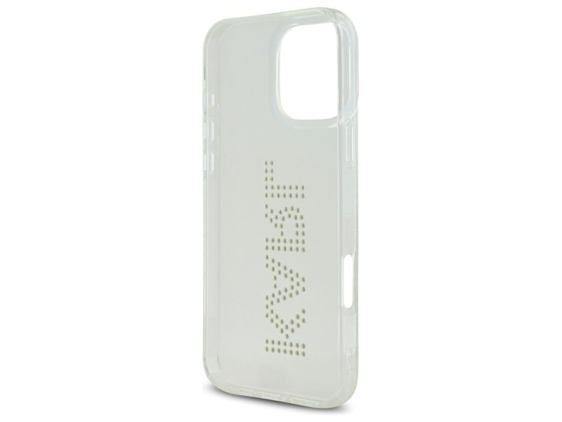 Funda rígida transparente Karl Lagerfeld KLHCP16XHKLSTDCT para iPhone 16 Pro Max de 6,9