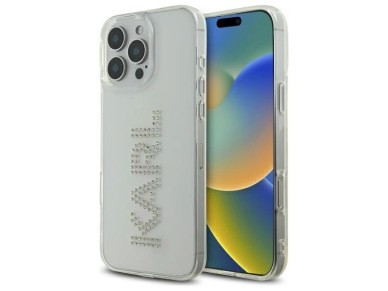 Funda rígida transparente Karl Lagerfeld KLHCP16XHKLSTDCT para iPhone 16 Pro Max de 6,9" con logotip Funda rígida transparente Karl Lagerfeld KLHCP16XHKLSTDCT para iPhone 16 Pro Max de 6,9" con logotip