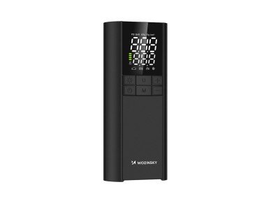 Compresor Wozinsky WPEP-8000, bomba el�ctrica, bater�a externa de 8000 mAh, linterna - negro