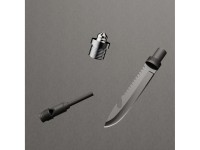Pala multifuncional de supervivencia y bushcraft Wozinsky WSS-211 con rompecuchillos, pedernal, silb