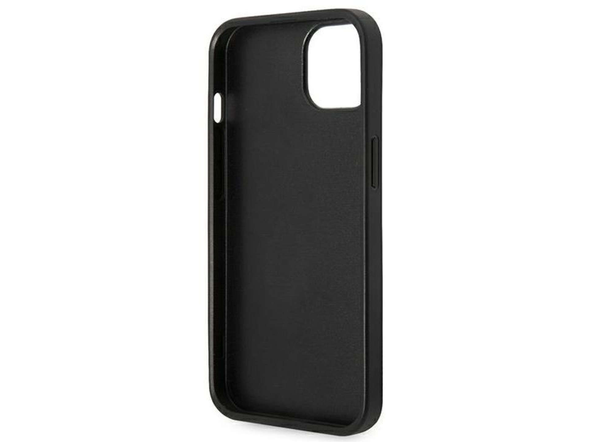 Karl Lagerfeld Saffiano Karl's Head Patch Case for iPhone 14 Plus - Black