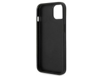 Capa Karl Lagerfeld Saffiano Karl's Head Patch para iPhone 14 Plus - prata Capa Karl Lagerfeld Saffiano Karl's Head Patch para iPhone 14 Plus - prata
