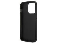 Capa Karl Lagerfeld Saffiano com patch da cabeça de Karl para iPhone 14 Pro - Prateada Capa Karl Lagerfeld Saffiano com patch da cabeça de Karl para iPhone 14 Pro - Prateada
