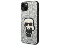 Karl Lagerfeld KLHCP14MGFKPG iPhone 14 Plus 6.7" carcasa rígida plateada / purpurina plateada Ikonik Karl Lagerfeld KLHCP14MGFKPG iPhone 14 Plus 6.7" carcasa rígida plateada / purpurina plateada Ikonik