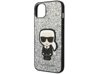 Karl Lagerfeld KLHCP14MGFKPG iPhone 14 Plus 6.7" carcasa rígida plateada / purpurina plateada Ikonik Karl Lagerfeld KLHCP14MGFKPG iPhone 14 Plus 6.7" carcasa rígida plateada / purpurina plateada Ikonik