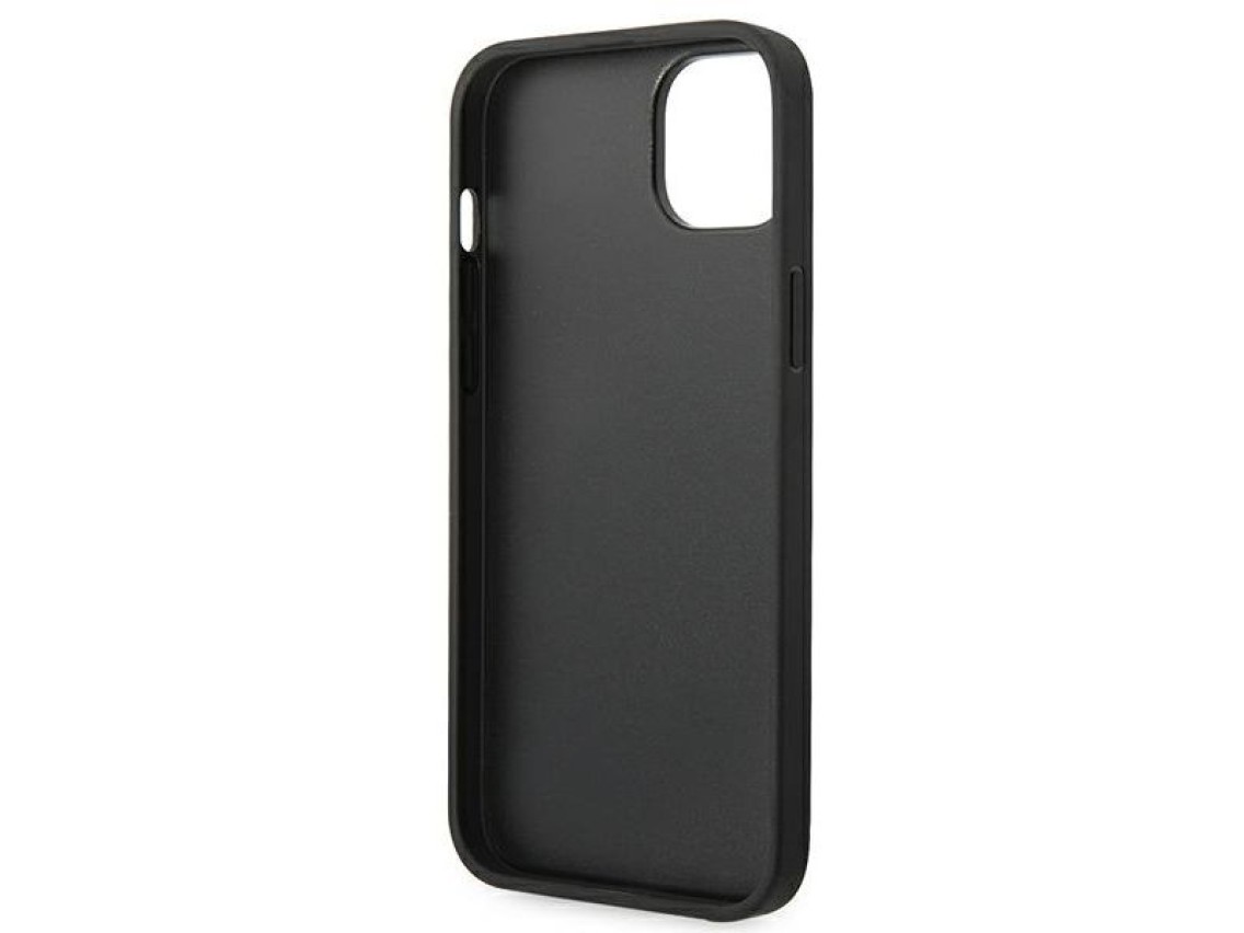 Karl Lagerfeld KLHCP14MGFKPG iPhone 14 Plus 6.7" carcasa rígida plateada / purpurina plateada Ikonik