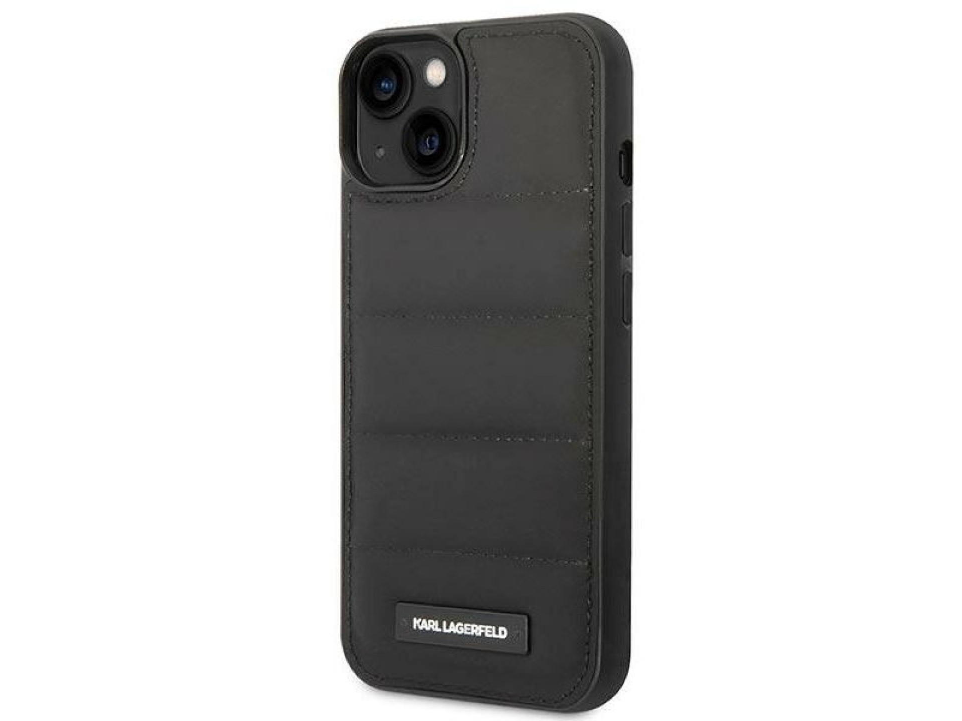 Karl Lagerfeld Puffy Elongated Logo iPhone 14 Case - Black