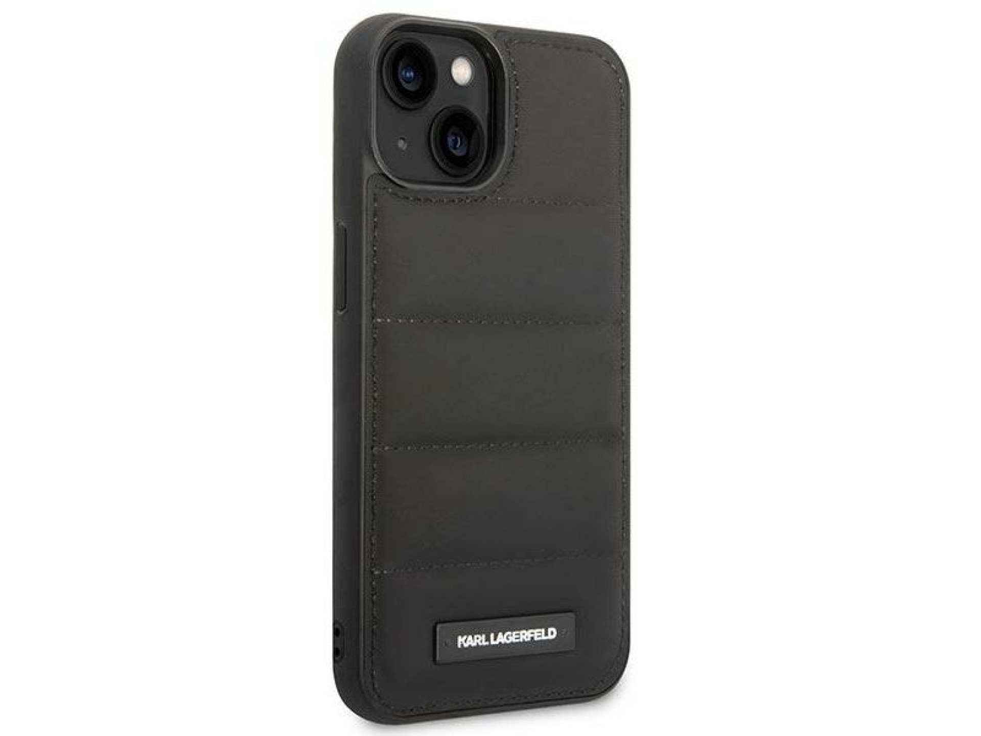 Karl Lagerfeld Puffy Elongated Logo iPhone 14 Case - Black